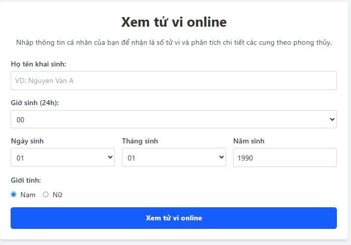 Xem Tử Vi Trọn Đời Online Chuẩn Xác – Giải Mã Vận Mệnh Tại FixCleanCare