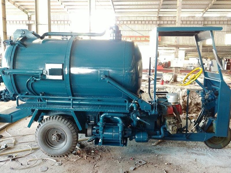 Dịch Vụ Hút Bể Phốt Giá Rẻ - Xe Hút Chất Thải 3 Bánh 2m3 Cao Cấp